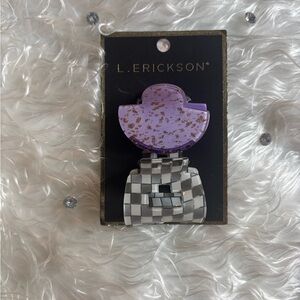 Purple and Silver Hair Clip